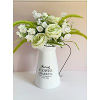 French Country Farmhouse Arrangement - Wall Decor Or Table in Tin Pitcher | Etsy (US)