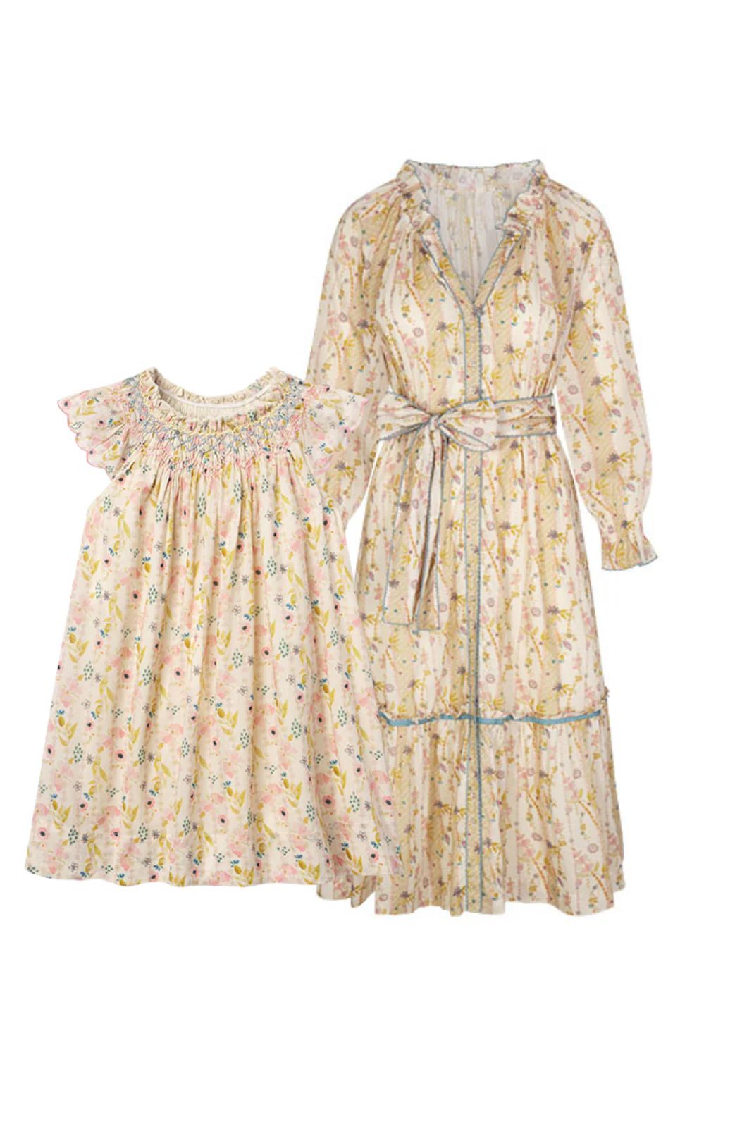 Dancing Florals Mother & Daughter Set | Baybala