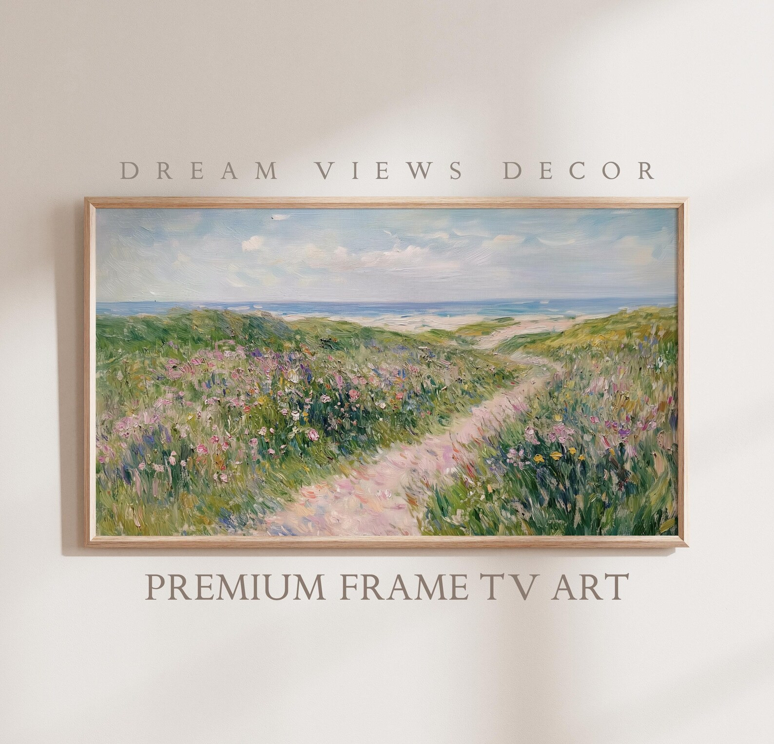 Spring Meadow Frame TV Art Spring Frame TV Art Wildflower TV Art for Samsung Frame Tv Art Coastal... | Etsy (US)