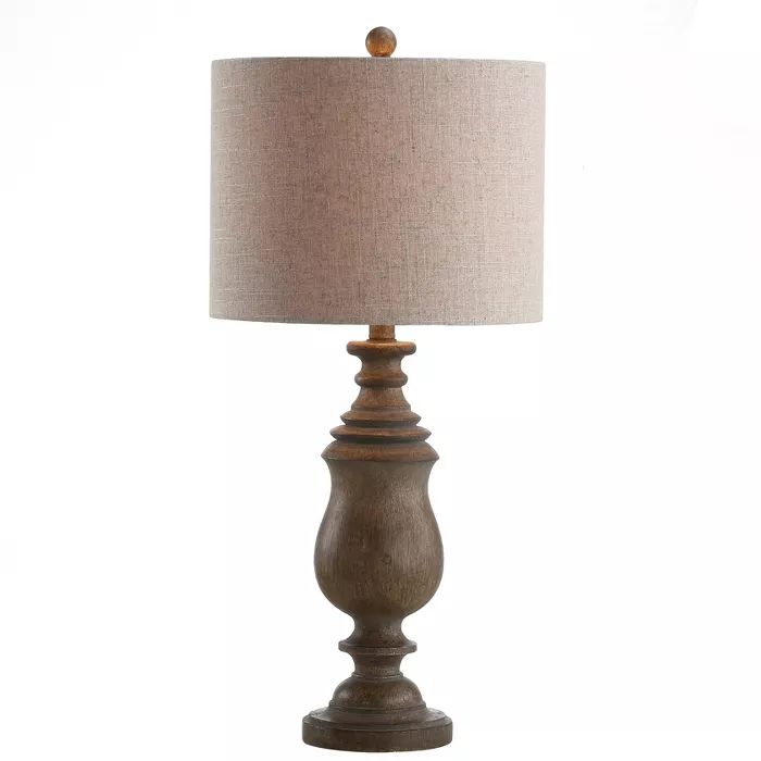 28.5" Abeline Resin Table Lamp (Includes LED Light Bulb) Brown - JONATHAN Y | Target