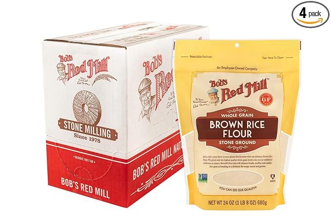Bob's Red Mill Gluten Free Brown Rice Flour, 24 Ounce (Pack of 4) | Amazon (US)