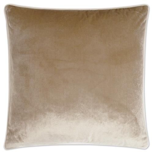 Sophia Regency Brown Welted Feather Down Decorative Throw Pillow - 20x20 | Kathy Kuo Home