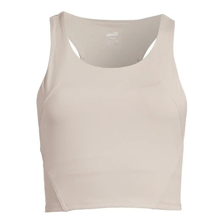 Avia Women's Ribbed Longline Racerback Bra Top, Sizes XS-XXXL | Walmart (US)
