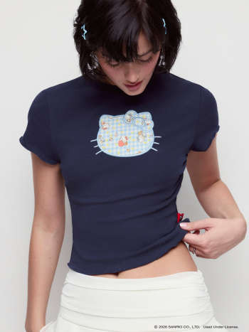 Knit Fabric Our Favorite Things Cotton Blend Graphic Tee For School Daily Casual Date | Cider