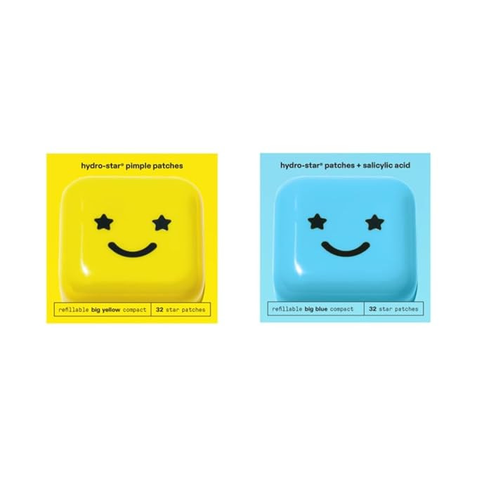 Starface World Hydro-Star Hydrocolloid Pimple Patches (32 ct) with Big Yellow Compact, and Hydro-... | Amazon (US)