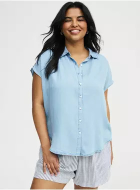 Tencel Dolman Shirt | Torrid (US & Canada)