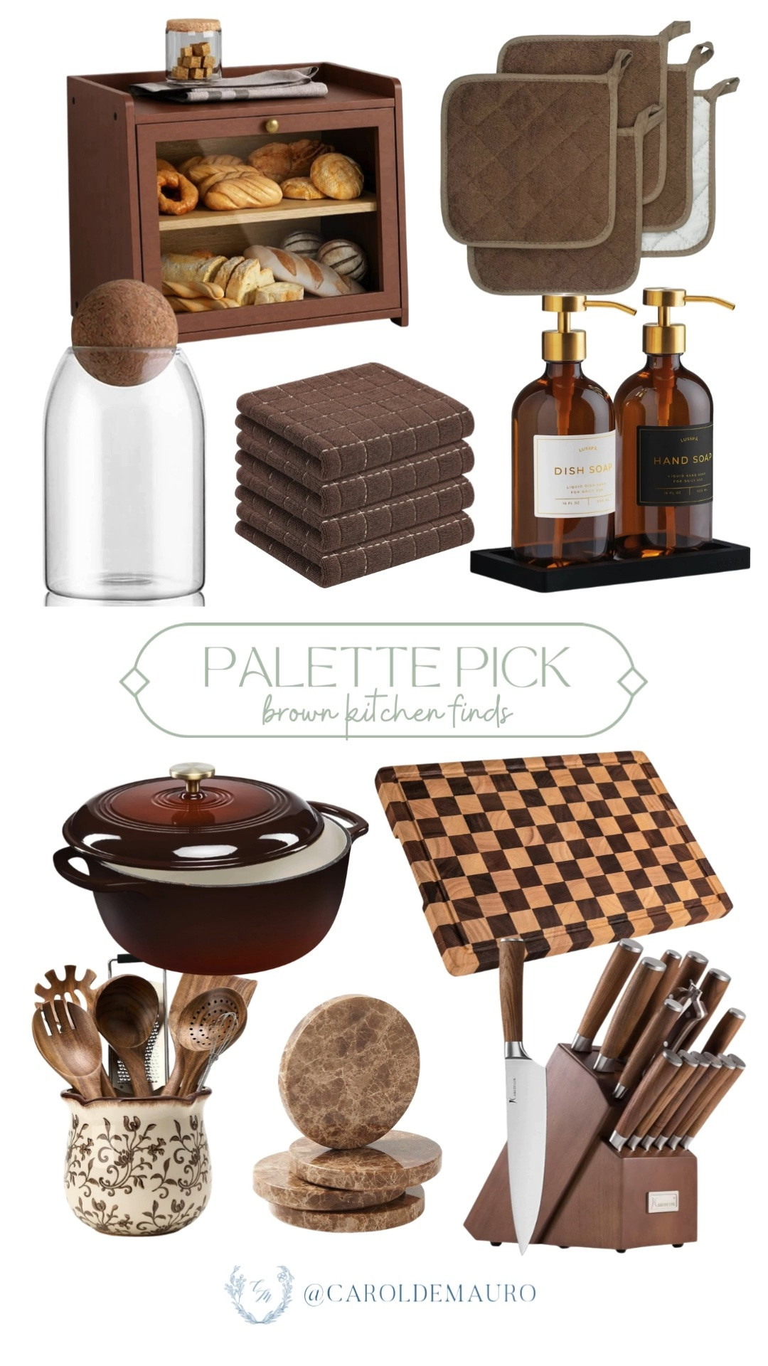 Warm brown tones make the kitchen feel so cozy this season! From the dutch oven to the bread box, every piece adds character.

brown kitchen decor, cozy kitchen essentials, dutch oven, cookware, kitchen accessories fall, brown home decor, kitchen styling ideas, warm tone kitchen

#LTKfoodie #LTKHome