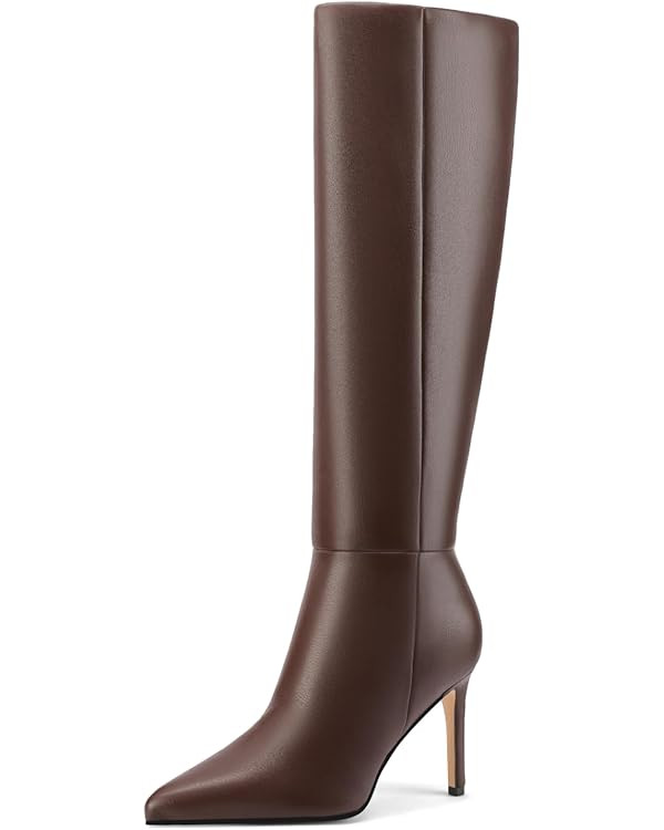 Knee High Boots Women Stiletto High Heel Tall Boots Pointed Toe Sexy Long Boots Fashion Dress Sho... | Amazon (US)
