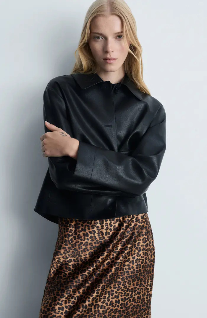 Leopard Print Satin Maxi Skirt | Nordstrom