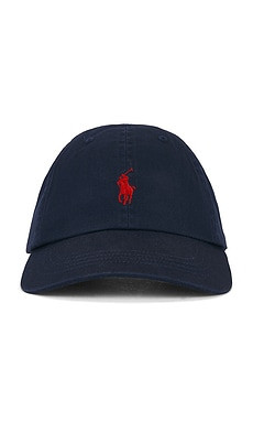 Polo Ralph Lauren Twill Sport Cap in Newport Navy & Red from Revolve.com | Revolve Clothing (Global)