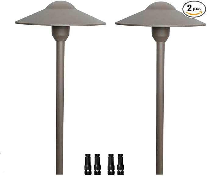 Arrownine Cast Aluminum Low Voltage Outdoor Pathway Light Walkway Landscape Path Lights Included ... | Amazon (US)