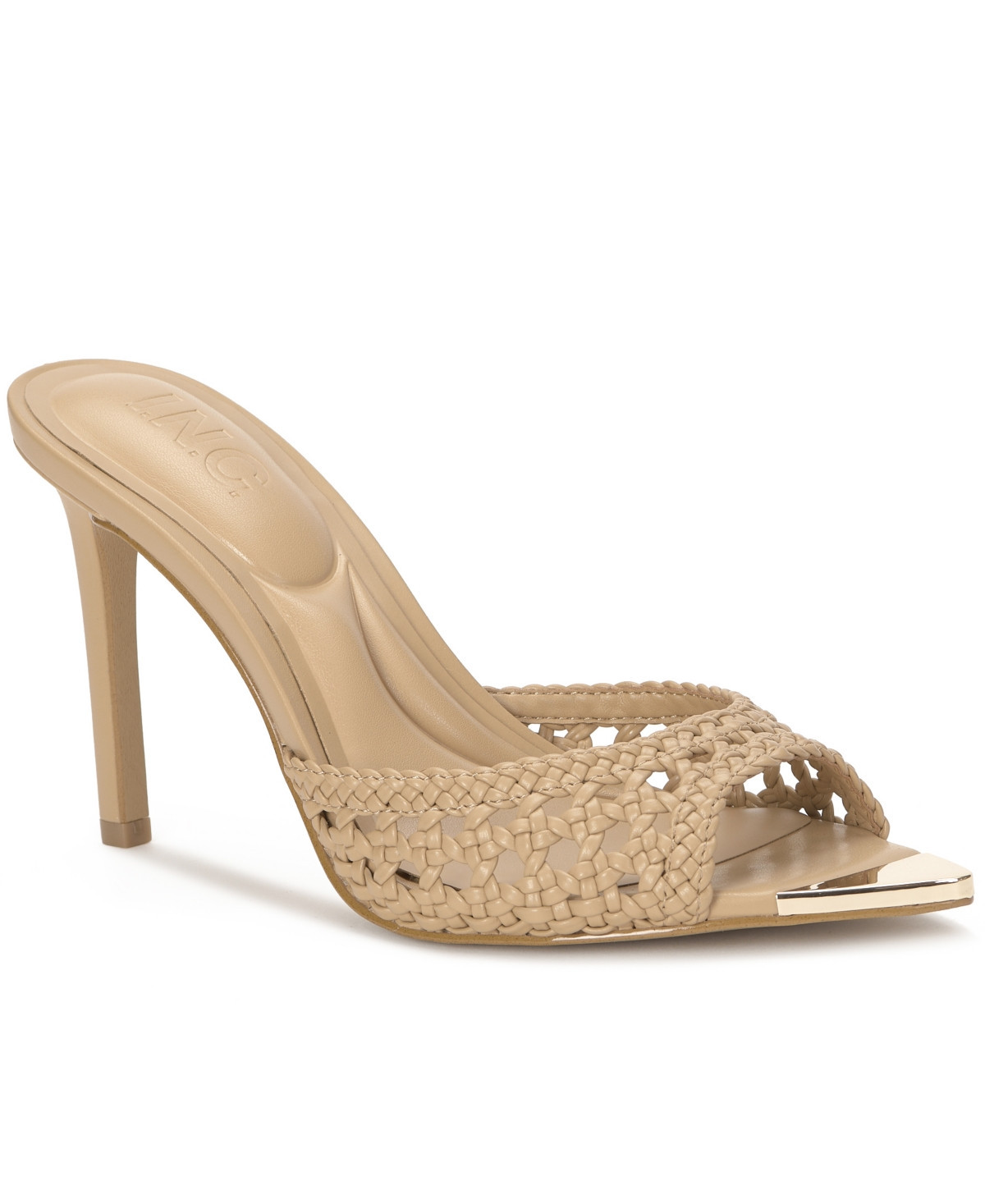 I.n.c. International Concepts Amra Dress Slide Sandals, Created for Macy's - Walnut Woven | Macy's