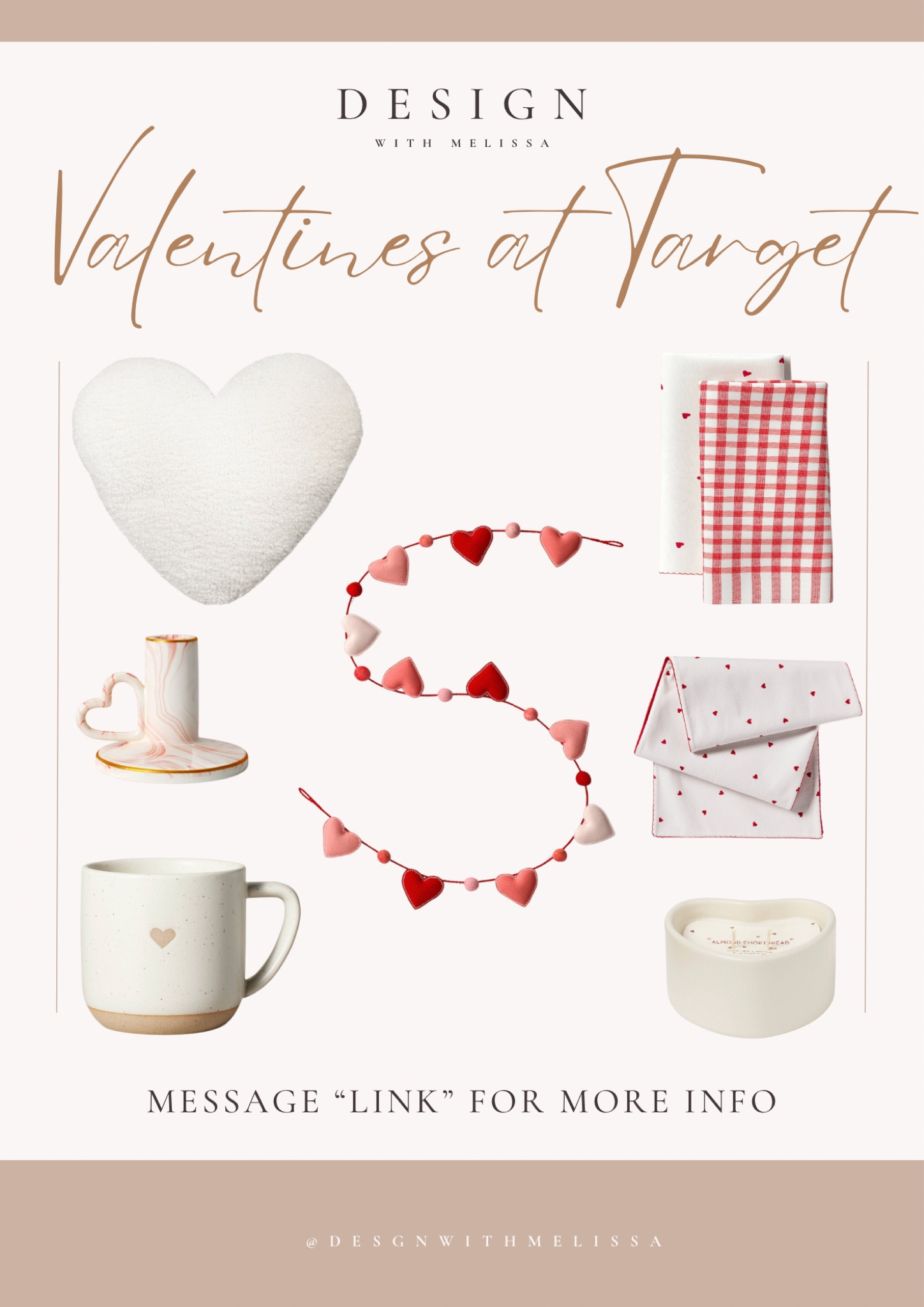 January is flying by and Valentines Day is a month away! Don’t wait last minute to shop Targets Valentines Collection. These are my favorites from their collection! Let’s bring in the love all 2024 

#LTKhome #LTKGiftGuide #LTKfindsunder50