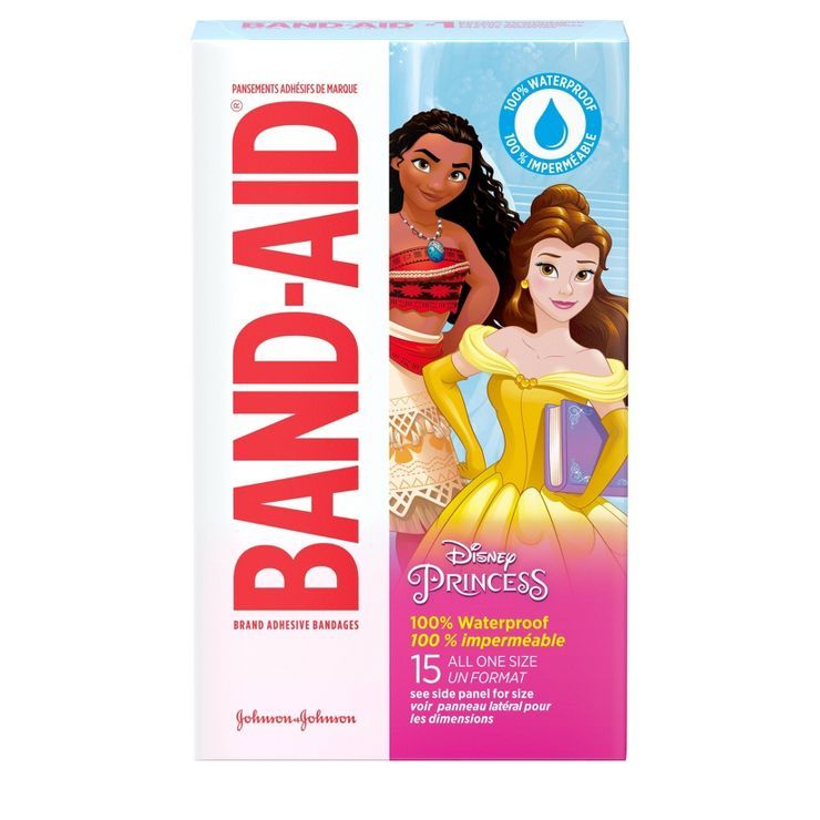 Band-Aid Disney Princess Waterproof Bandages - 15ct | Target