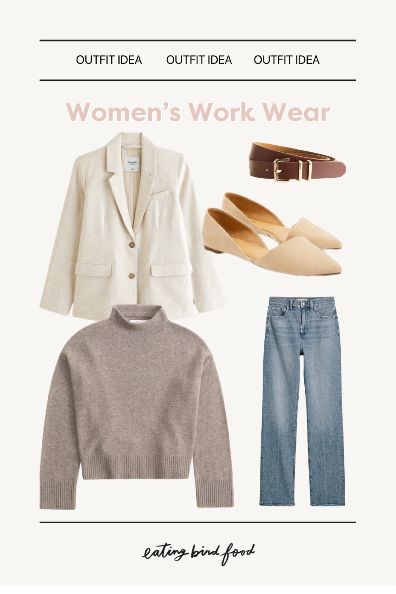Casual outfit idea for the working woman - love this Abercrombie blazer  

#LTKWorkwear #LTKStyleTip