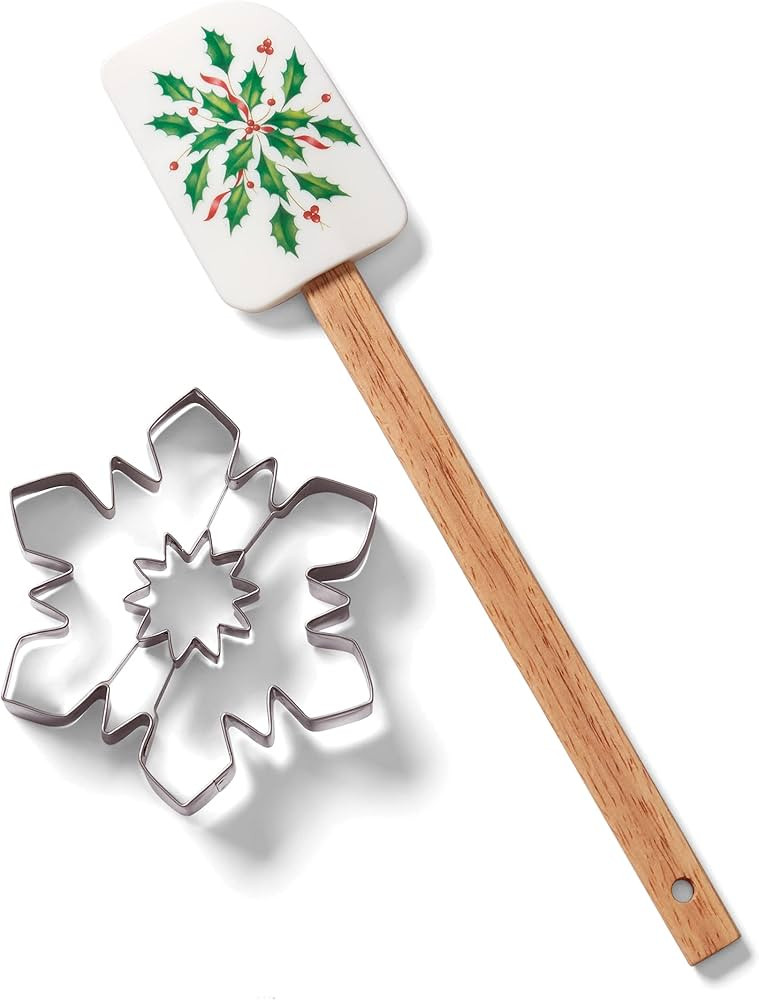 Lenox 893496 Holiday Spatula with Snowflake Cookie Cutter | Amazon (US)