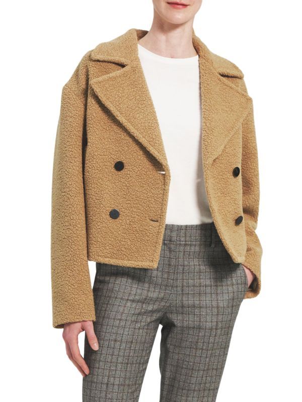 Cropped Peacoat | Saks Fifth Avenue OFF 5TH