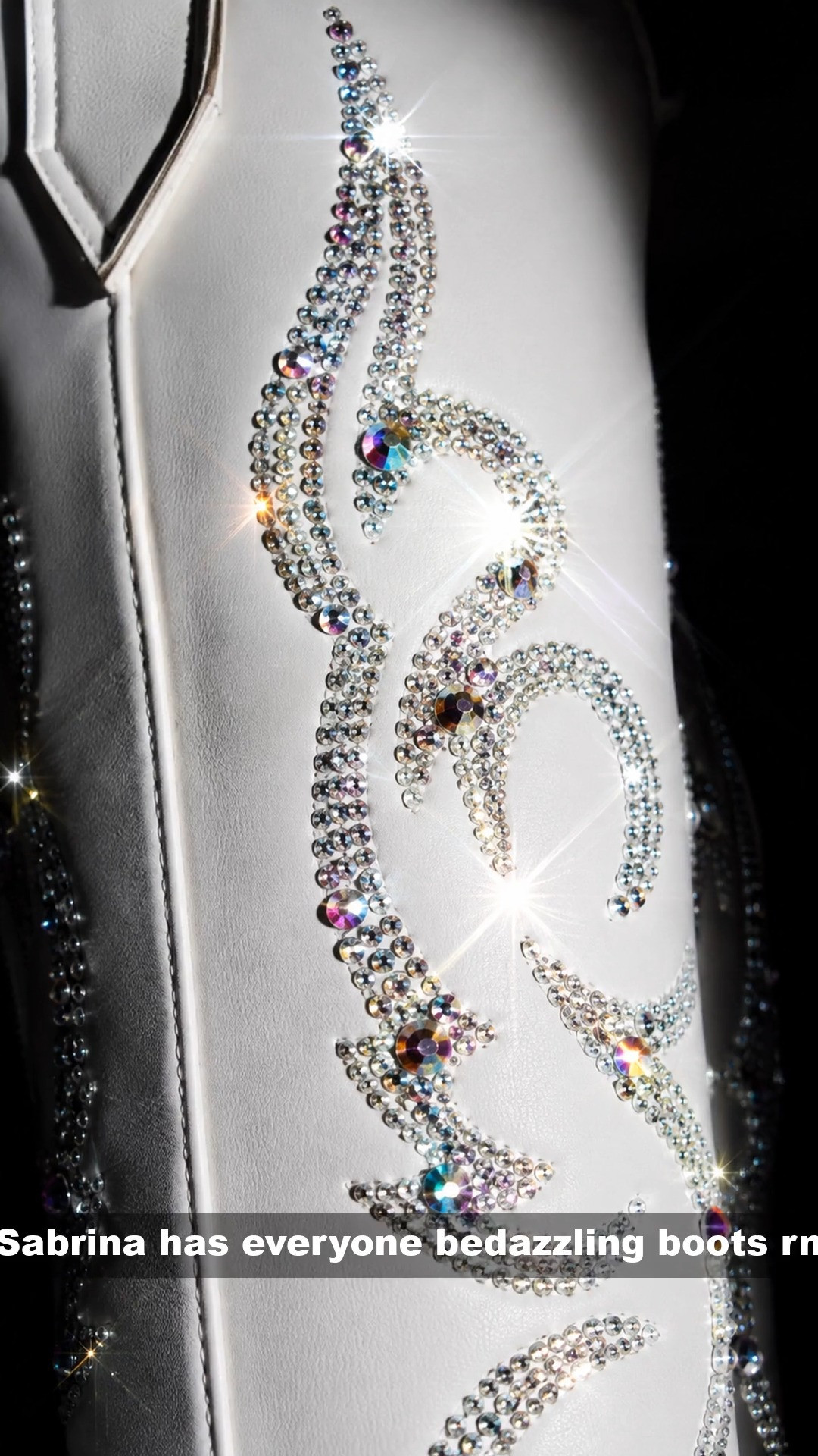 White rhinestone cowboy boots = the country concert outfit essential ✨ Knee-high western boots covered in crystals, pointed toe, side zip — under $50 and stage-light approved. Perfect for country concert outfits, Nashville looks, festival season, and fall boot season. Similar linked here — exact pair on my socials! 

 #LTKootd #LTKSeasonal