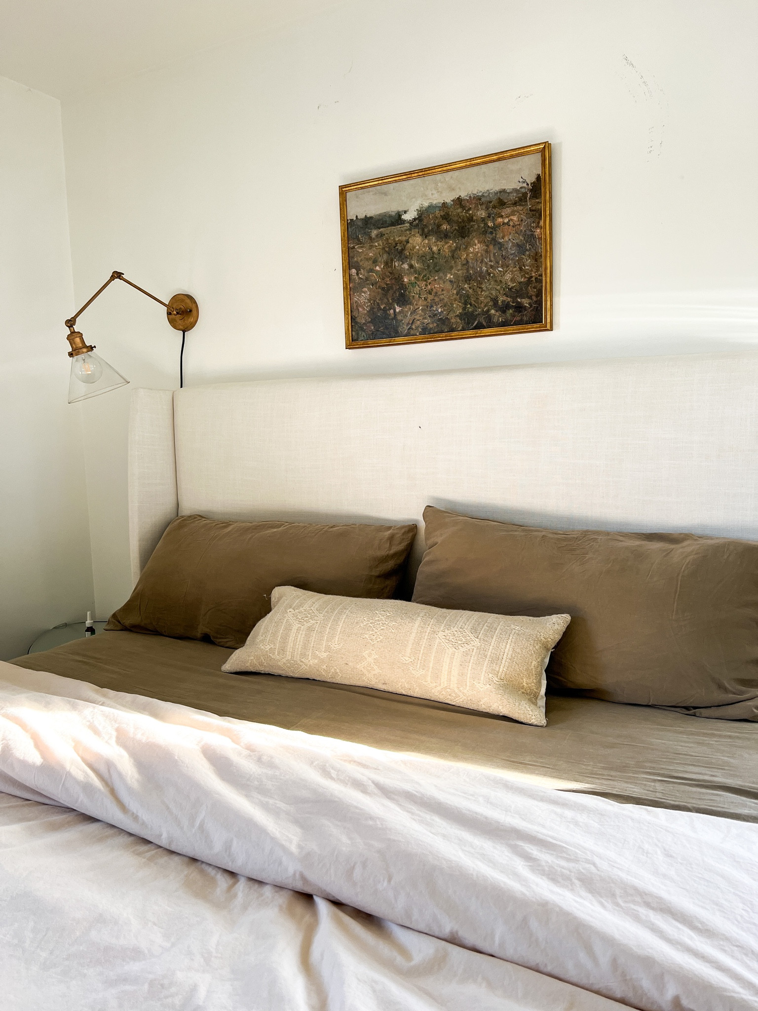 Loving this Target studio McGee art print in our bedroom. Goes perfect with white upholstered bed and neutral color scheme.

#LTKhome #LTKFind #LTKunder50