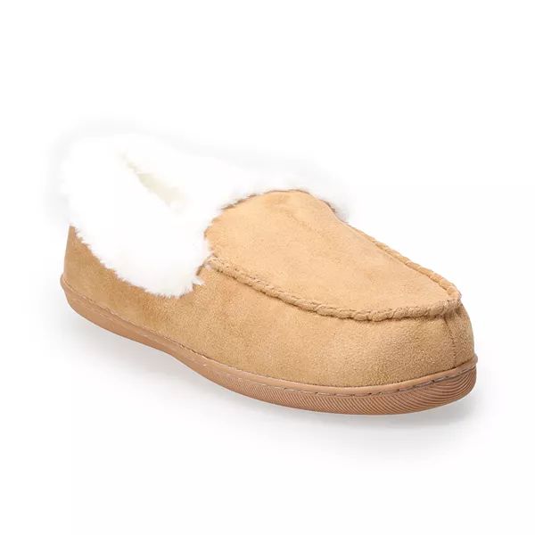 Women's Sonoma Goods For Life® Micro-Suede Moccasin Slippers | Kohl's
