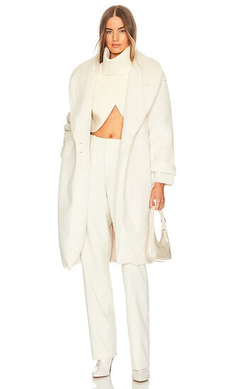 Charlotte Coat in Ivory | Revolve Clothing (Global)