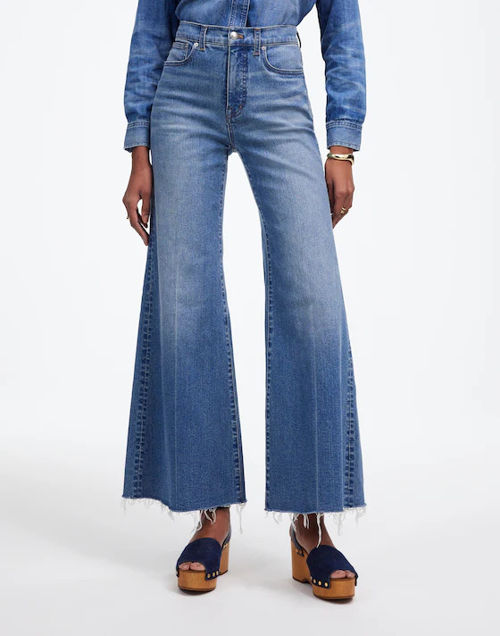 Flared Wide-Leg Crop Jeans | Madewell