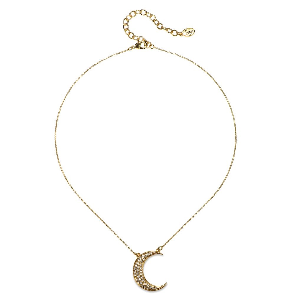 Crescent Moon Short Talisman Necklace | Sequin