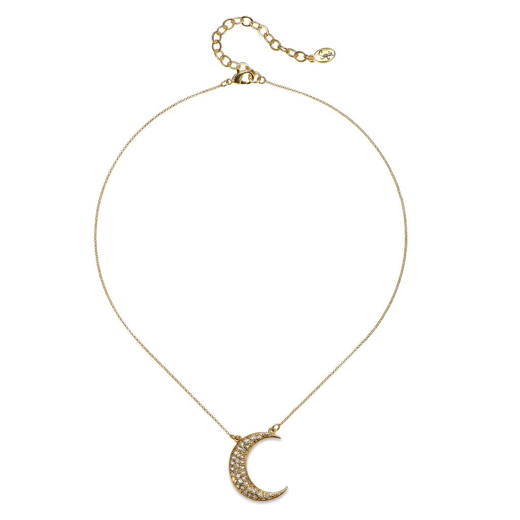 Crescent Moon Short Talisman Necklace | Sequin
