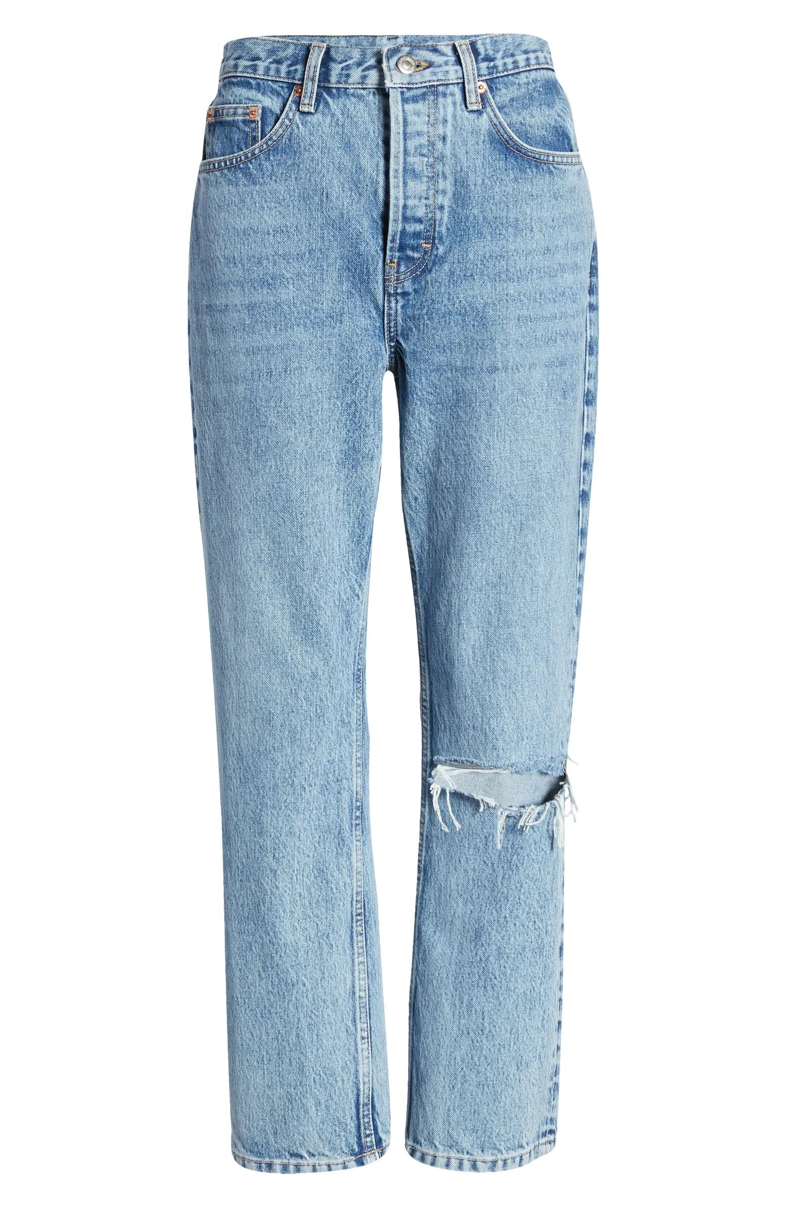 Chicago Crop Slim Straight Jeans | Nordstrom