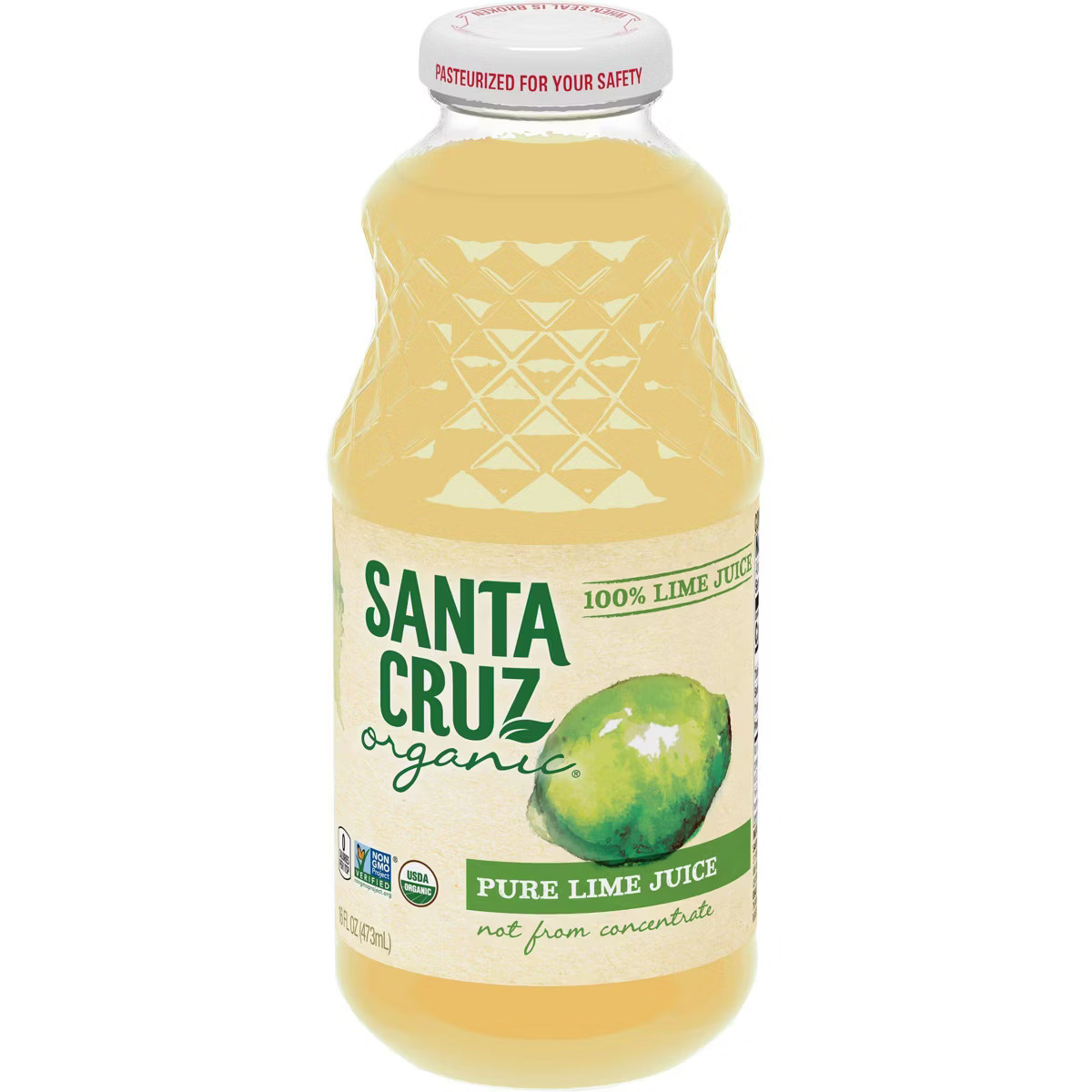Santa Cruz Organic 100% Pure Lime Juice - 16 fl oz Bottle | Target