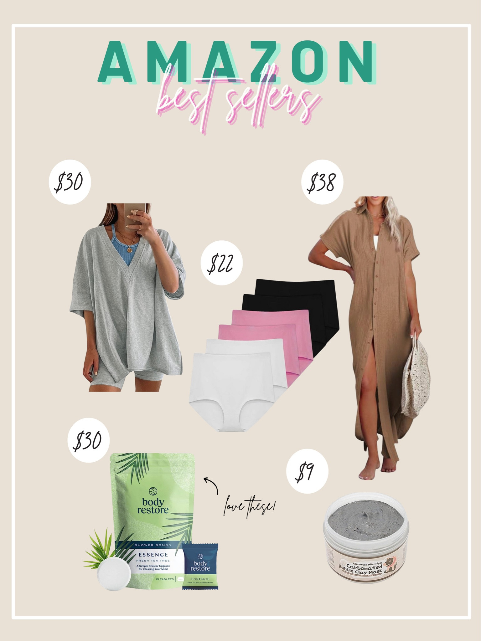 Our favorites from Amazon! The shower steamers are a hit in our household, feels so luxe! 

Amazon finds, Amazon maternity, Amazon bump friendly, midsize amazon fashion, shower steamers, spa day at home, best Amazon clay masks, comfy Amazon loungewear sets 

#LTKbump #LTKmidsize #LTKFind