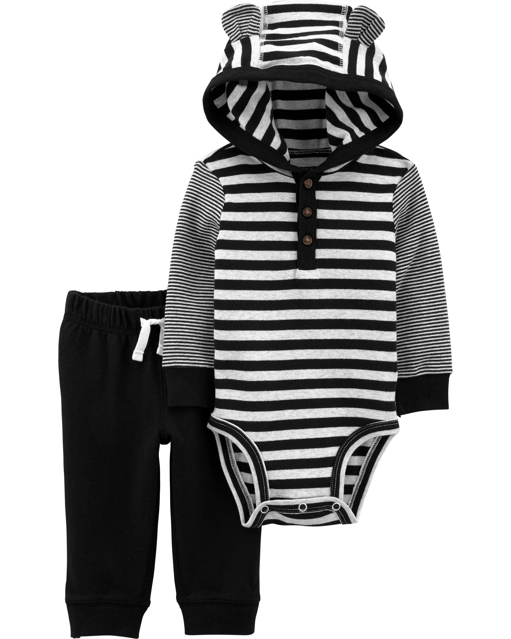 2-Piece Hooded Bodysuit Pant Set | Carter's