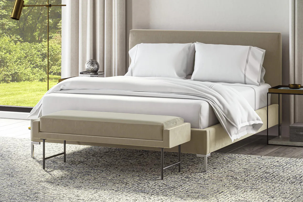 Arno Cushioned Bench | Saatva Mattress