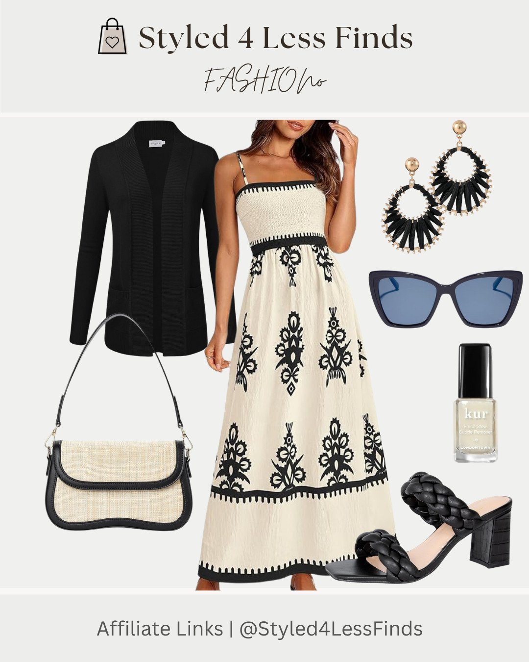 Vacation-ready and effortlessly chic ✈️🌴
This is the kind of outfit that works from sightseeing to dinner without missing a beat.Style tip: When packing, choose a bold patterned dress in a neutral palette. It does all the styling work for you and can be dressed up or down with simple accessories. 

 #LTKcanada #LTKtravel #LTKover50style