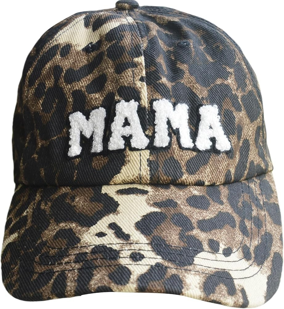 Chenille-Patch Mama-Baseball-Cap Cotton Baseball-Hat-for-Women-Girl Fall-Winter-Summer Outdoor Ca... | Amazon (US)