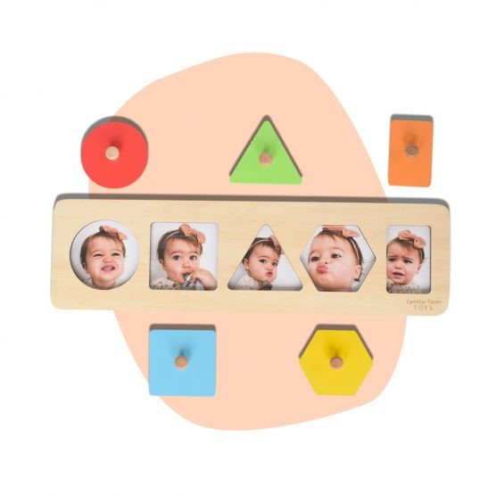Familiar Faces Toys Shapes Peekaboo Puzzle | The Tot