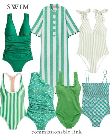 Green swimsuits, caftan 

#LTKunder100 #LTKswim #LTKtravel
