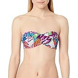 Trina Turk Women's Standard Twist Bandeau Bra Bikini Top, Multi//Paradise Plume, 0 | Amazon (US)