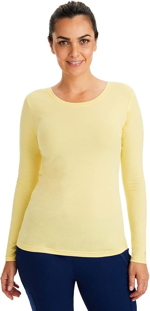 Healing Hands Women's Underscrub Soft Knit Melissa Longsleeve Scrub Tee with Breathable & Easy Ca... | Amazon (US)