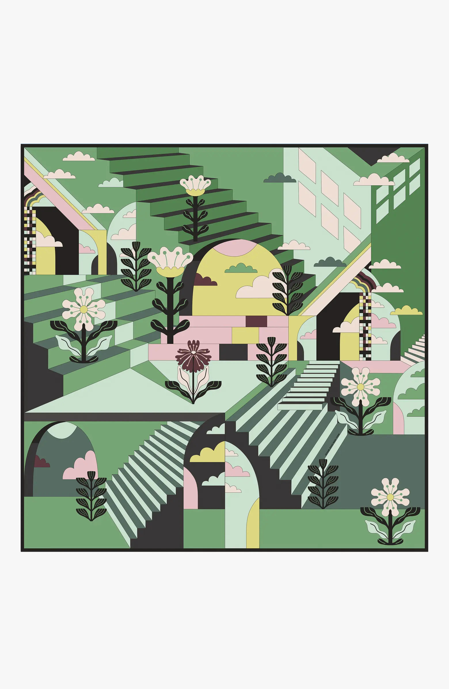 Double Sided Wool Silk Scarf Of Imagination | Nordstrom