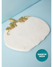 15x17 Marble Pumpkin Serving Platter | HomeGoods