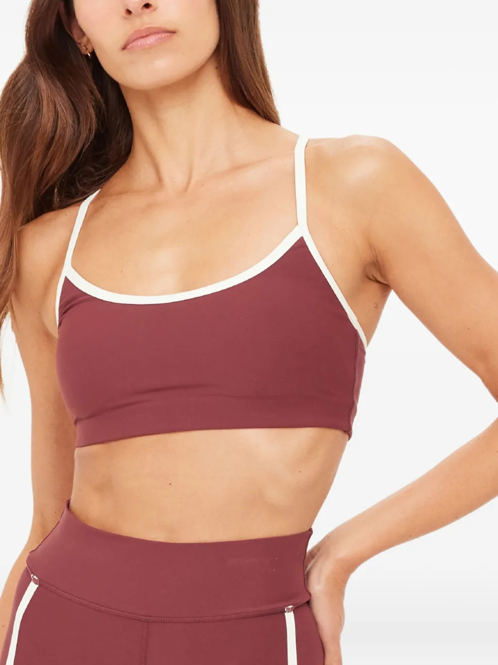 The Upside Samara Bowie Contrast Trim Sports Bra | Red | FARFETCH | Farfetch Global