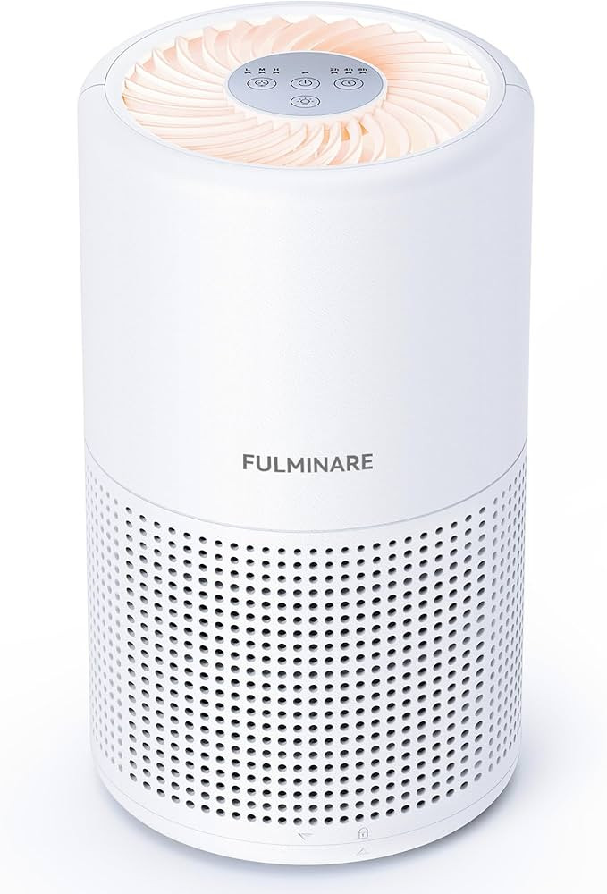 Air Purifiers for Bedroom, FULMINARE H13 True HEPA Air Filter, Quiet Air Cleaner With Night Light... | Amazon (US)