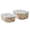 Better Homes & Gardens Edith Vine Floral Stoneware Baking Dish Set with Lids, 4-Piece | Walmart (US)