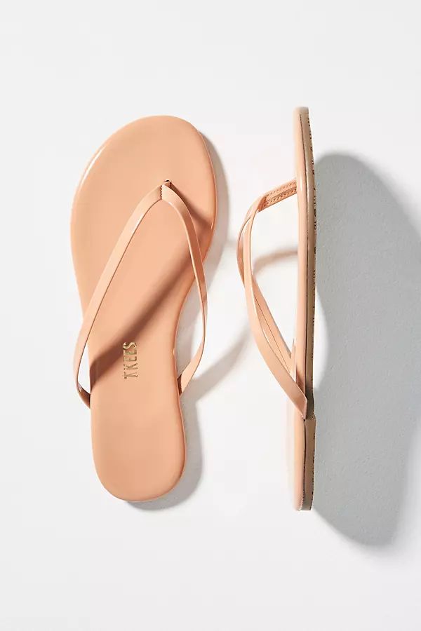 TKEES Foundations Glossy Sandals By TKEES in Beige Size 9 | Anthropologie (US)