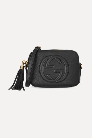 Gucci - Soho Disco Textured-leather Shoulder Bag - Black | NET-A-PORTER (US)