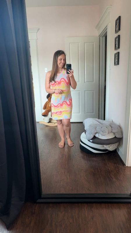 And if I turn just a little… different angle showing a little surprise. Baby Girl coming this August 🎀 Wearing a size Medium in wavy dress  

#LTKBump #LTKStyleTip #LTKBaby
