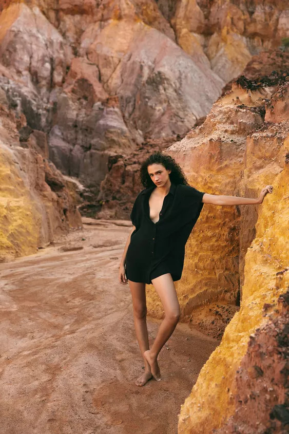 FLOWY POCKET JUMPSUIT | Zara US