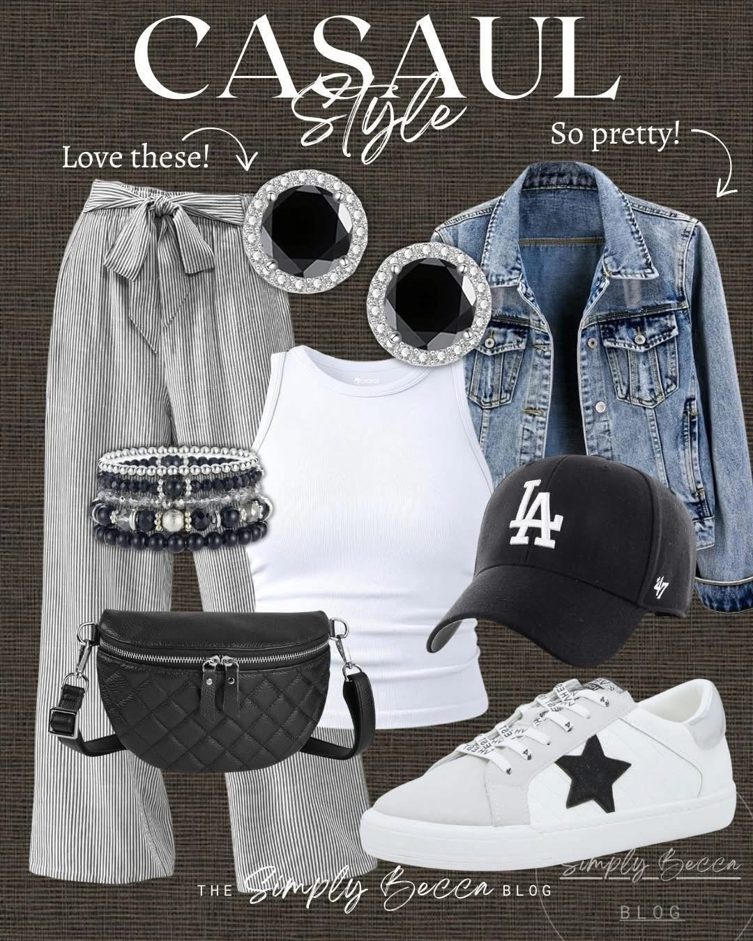 Elevated Basics Outfit Ideas - love this!

@amazon @dsw 

 #amazon #dsw #ltkwomens #ltkfinds #casualstyle #layers #black #stripedpants #lahat #sportsmom #LTKootd #LTKmomlife