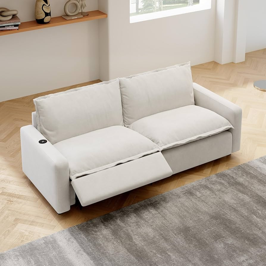 83 Inch Modular Sectional Couches with Power Recliner, Loveseat Soft Sofa for Living Room, Cloud ... | Amazon (US)